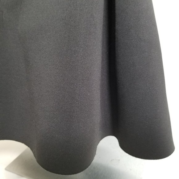 Allen B Schwartz Skater Skirt XL Black Twirl Flow Zipper Gothic Punk Alt Cosplay - Picture 4 of 11